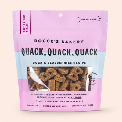 Bocces Bakery Dog Soft and Chewy Quack Quack 6Oz