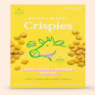 Bocces Dog Crispies Beef Liver and Cheese 10Oz