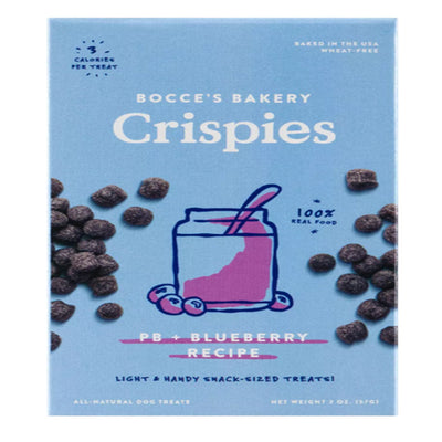 Bocces Dog Crispies Peanut Butter and Bulberry 2Oz