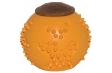 Starmark RubberTuff Dog Treat Ball Orange; 1ea-SM