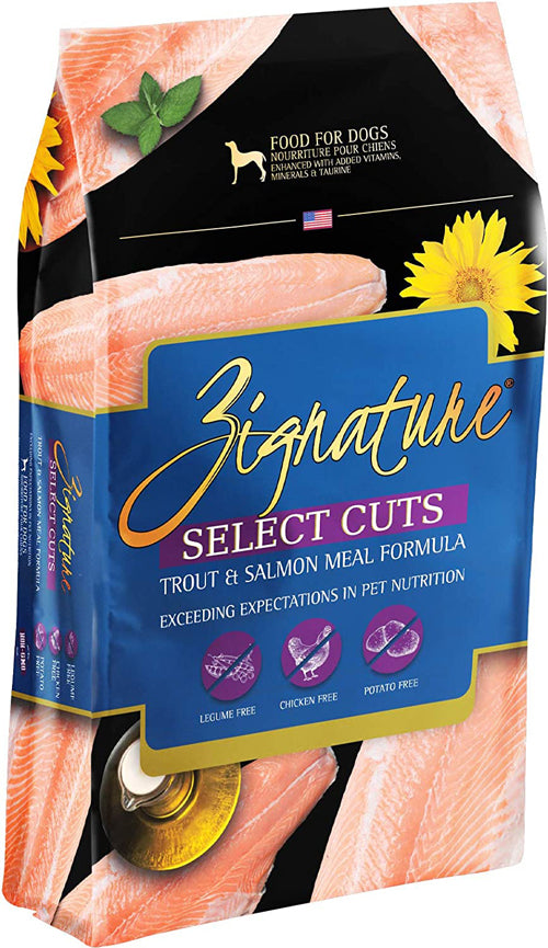 Zignature Dog 4lb. Select Cut Trout Salmon