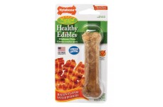 Nylabone Healthy Edibles AllNatural Long Lasting Bacon Flavor Chew Treats 1 Count, Bacon, 1ea/SMall/Regular