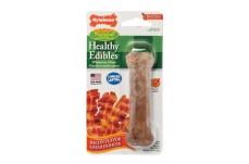 Nylabone Healthy Edibles AllNatural Long Lasting Bacon Flavor Chew Treats 1 Count, Bacon, 1ea/Medium/Wolf