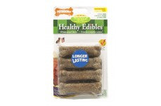 Nylabone Healthy Edibles All Natural Long Lasting Roast Beef and Chicken Flavor Chew Treats 8 Count; Roast Beef Chicken; 1ea-XS-Petite