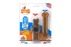 Nylabone Just for Puppies Teething Chew Ring Bone Toy Flavor Medley Chicken Flavor; 1ea-XS-Petite 2 ct