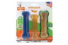 Nylabone Healthy Edibles and Flexi Chew Value Pack Flexi Edibles; Variety; 1ea-SMall-Regular 3 ct