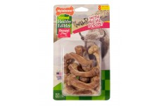 Nylabone Healthy Edibles WILD Natural Long Lasting Bison Flavor Dog Chew Treats Wild Bone; 1ea-SMall-Regular 8 ct