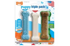 Nylabone Puppy Chew Variety Toy Treat Triple Pack 3 count; 1ea-SMall-Regular Up To 25 Ibs.