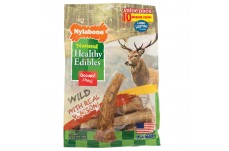 Nylabone Healthy Edibles WILD Antler Natural Long Lasting Venison Flavor Dog Chew Treats Antler; 1ea-Medium-Wolf 10 ct