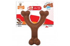 Nylabone Ergonomic Hold Chew Wishbone Power Chew Durable Dog Toy Adult Dog Ergonomic; Bison; 1ea-Large-Giant 1 ct