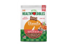 Nylabone Healthy Edibles Biscuits Grain Free Dog Treats Salmon; 1ea-12 oz