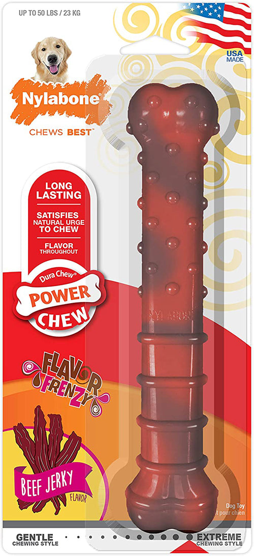 Nylabone Flavor Frenzy Power Chew Dog Toy Beef Jerky, 1ea/Large/Giant 1 ct