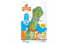 Nylabone Just for Puppies Double Action Bone Puppy Dog Teething Chew Toy Banana Peanut Butter; 1ea-Medium-Wolf 1 ct