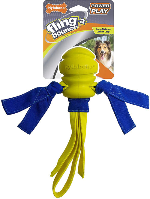 Nylabone Power Play Dog Fetch Toys FlingaBounce FlingaBounce; 1ea-Medium 1 ct