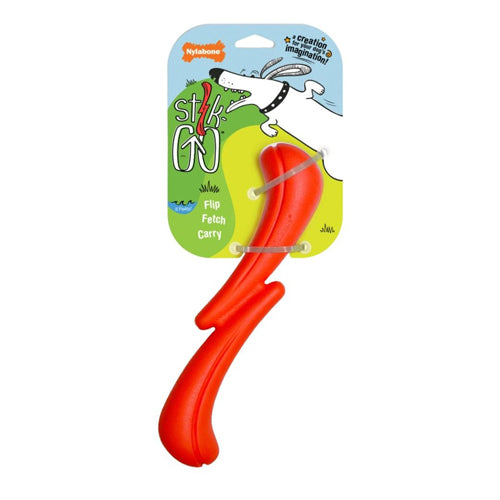 Nylabone Stik-GO Interactive Dog Toy for Dog Enrichment ? Firm Yet Flexible Dog Fetch Toy for Creative Play and Dog Exercise Stik-Go 1ea