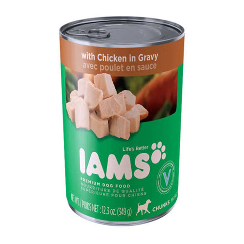 IAMS ProActive Health Chunks with Chicken and Gravy Canned Dog Food 12.3 oz