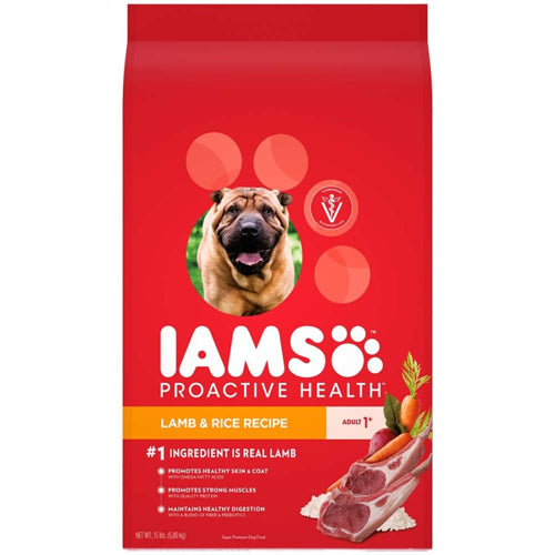 IAMS ProActive Health Adult Lamb Meal and Rice Dog Food 15 lb