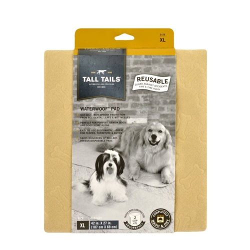 Tall Tails Dog Waterproof Pad Tan Xlarge 42X27