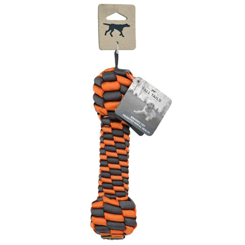 Tall Tails Dog Braided Bone Orange 7 Inches