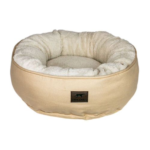 Tall Tails Dog Cat Donut Bed Khaki Small