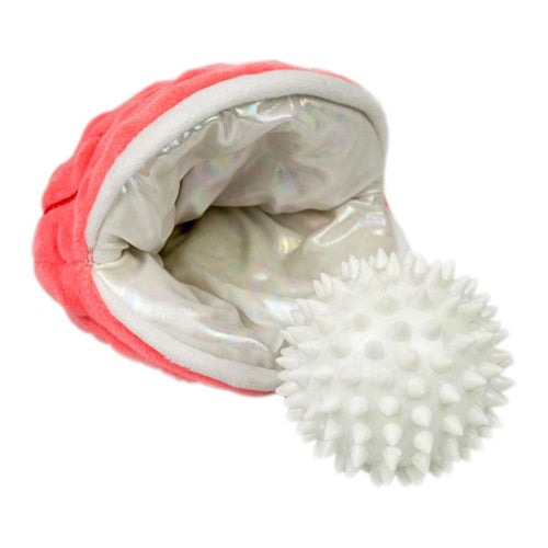 Tall Tails Dog Oyster With Pearl 2 In 1 Toy 5 Inches