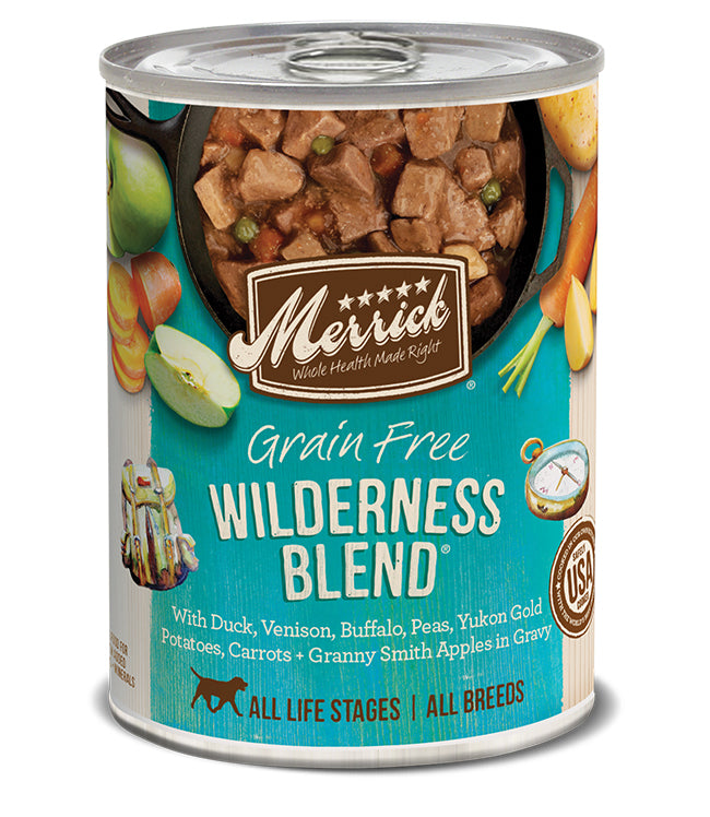 MERRICK DOG CLASSIC WILDERNESS BLEND 12.7OZ (Case of 12)