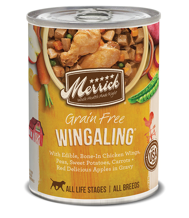 MERRICK DOG CLASSIC WINGALING 12.7OZ(Case of 12)