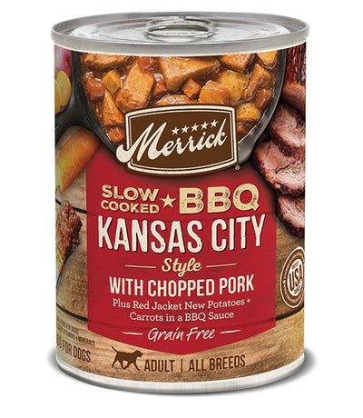 MERRICK DOG SLOW-COOKED GRAIN FREE KANSAS STYLE PORK 12.7oz (Case of 12)