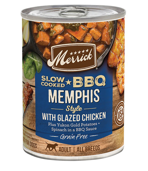 MERRICK DOG SLOW-COOKED GRAIN FREE MEMPHIS STYLE CHICKEN 12.7oz (Case of 12)