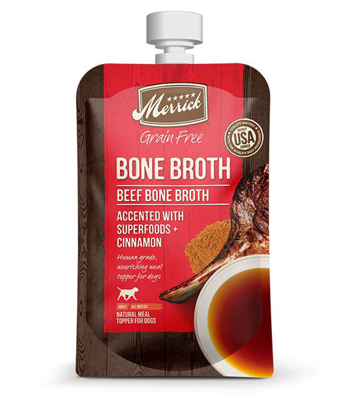 MERRICK DOG BONE BROTH GRAIN FREE BEEF 7oz (Case of 14)