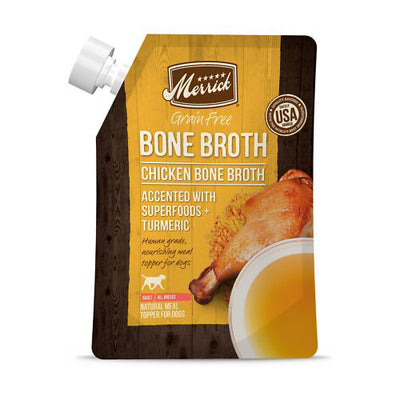 MERRICK DOG BONE BROTH GRAIN FREE CHICKEN 16oz (Case of 10)