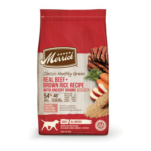 Merrick Dog Classic Beef and Brown Rice 25Lb