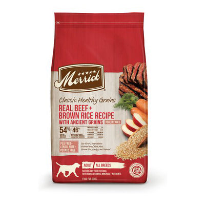 Merrick Dog Classic Beef and Brown Rice 25Lb