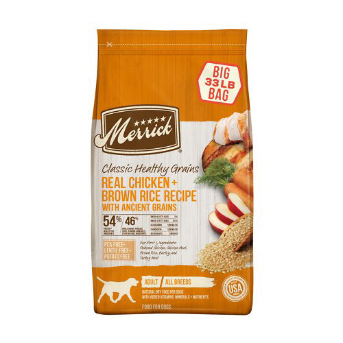 Merrick Dog Grain Classic Chicken 33Lb