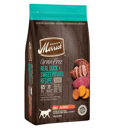 MERRICK DOG GRAIN FREE DUCK and SWEET POTATO 4LB