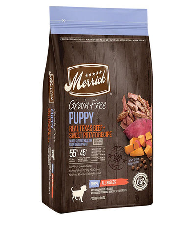 Merrick Dog Grain Free Puppy Beef and Sweet Potato 22Lb