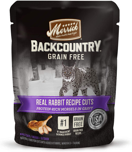 Merrick Cat Backcountry Real Rabbit 3oz. (Case of 24)