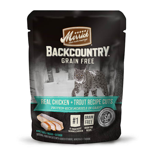 Merrick Cat Backcountry Real Chicken and Trout 3oz. (Case of 24)