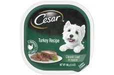 Cesar Turkey in Meaty Juices Wet Dog Food 3.5 oz 24 Pack