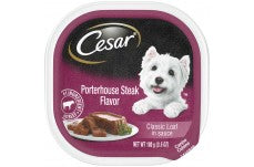 Cesar Porterhouse Steak Flavor In Sauce Wet Dog Food 24Ea/3.5 Oz, 24 Pk