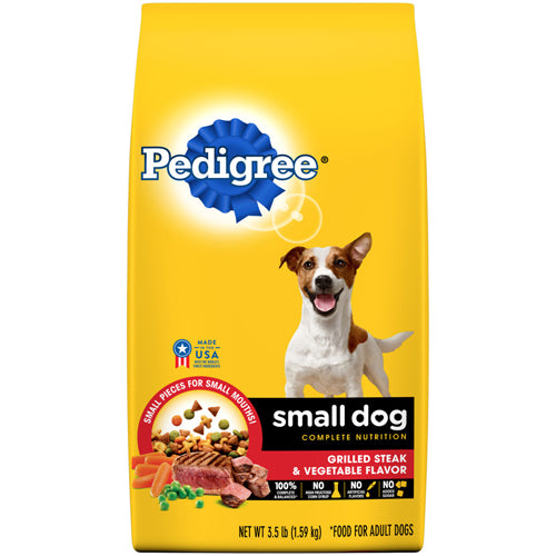 Pedigree Small Dog Complete Nutrition Grilled Steak and Vegetable Dog Food 305lb