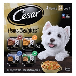 Cesar Filets In Gravy Prime Rib Flavor Wet Dog Food 24Ea-3.5 Oz; 24 Pk