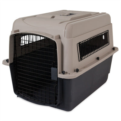 Petmate Ultra Vari Dog Kennel Hard-Sided Taupe; Black 28 in