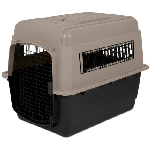 Petmate Ultra Vari Dog Kennel Hard-Sided Taupe, Black 32 in