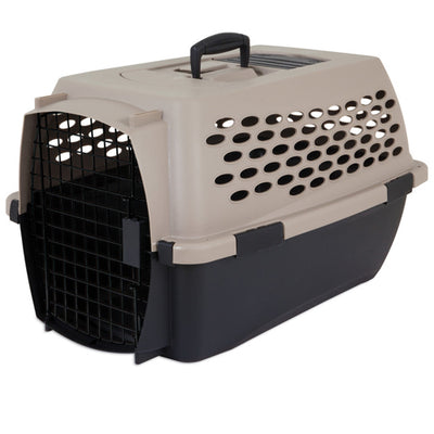 Petmate Vari Dog Kennel Hard-Sided Taupe; Black 24 in