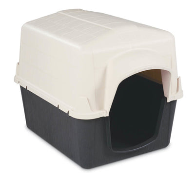 Petmate Barnhome Iii Dog House Bleached Linen; Black Small