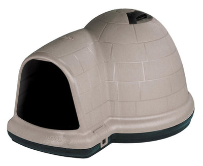 Petmate Indigo Dog House Taupe; Black Medium