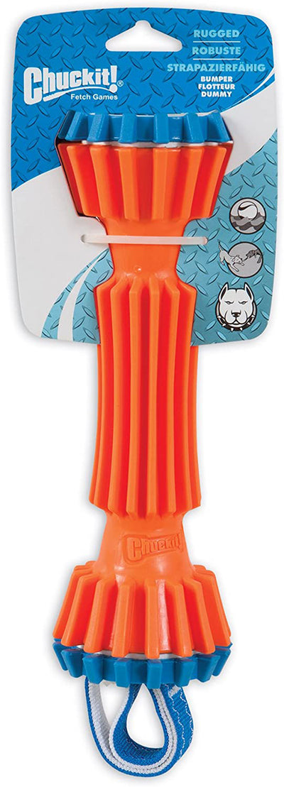 Chuckit! Rugged Bumper Dog Toy Blue; Orange Small