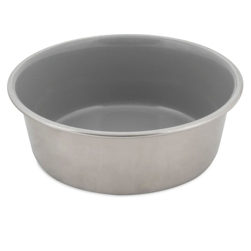 Petmate Painted Stainless Steel Bowl Sleet Gray; 1ea-4 Cup