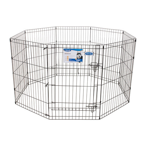 Petmate Exercise Pen with Door Black 36 in